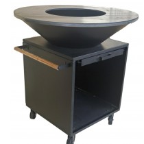 Outdoor Cooking BBQ Corten Steel Wood Burning Fire Pit Barbecue Grill