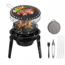 Portable camping grill stove