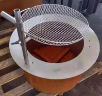 Fire pit  with hange grill
